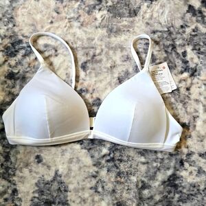 Lululemon Deep Sea Bikini Swim Top, White, Women's Size 10, NWT